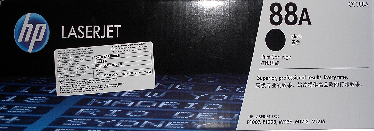 Hộp mực sử dụng cho máy in LaserJet Pro M202D : 88A