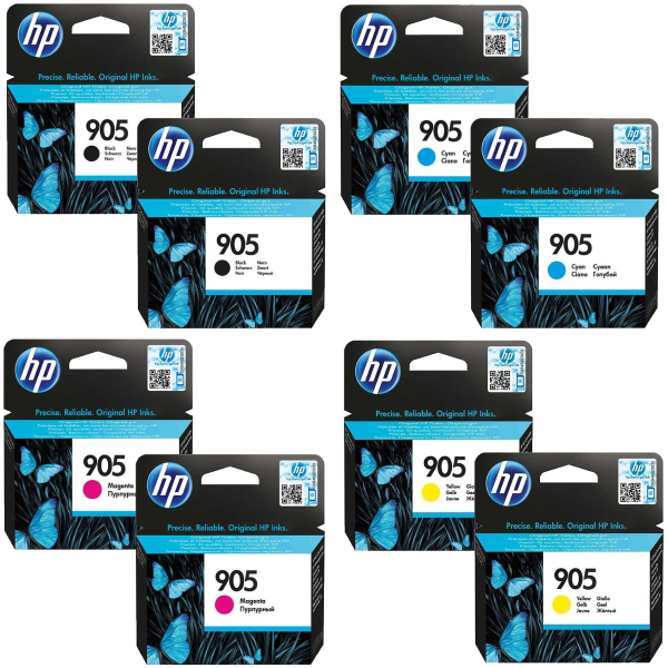 Hộp mực sử dụng cho Máy in HP OfficeJet Pro 6960 : HP 905 BK /C/M/Y