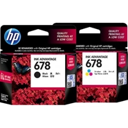 Hộp mực sử dụng cho Máy in HP Deskjet Ink Advantage 4645: HP 678 Black, HP 678 Color