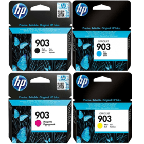 Hộp mực sử dụng cho Máy in HP OfficeJet Pro 6970 : HP 903 BK /C/M/Y